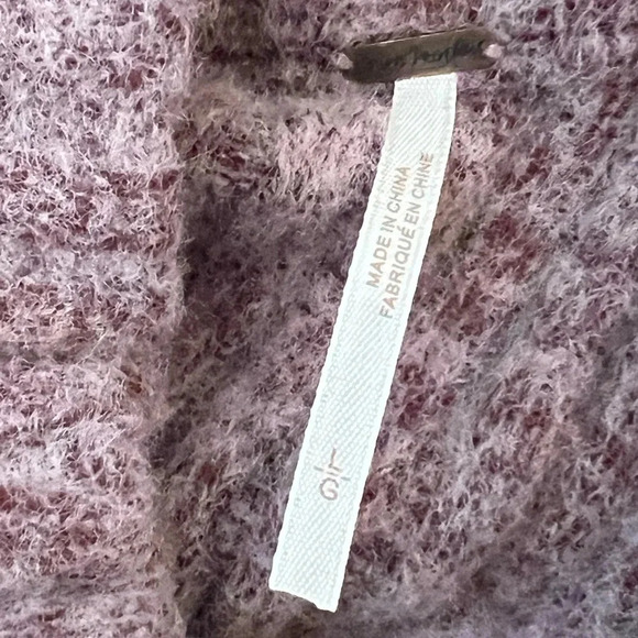 NWT Free People Claude Mini Sweater Dress Size Large Brandy Wine Sleeveless Knit - Picture 7 of 11